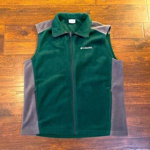 Columbia fleece zip up vest